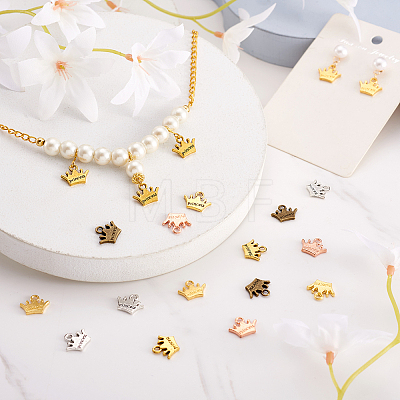 20Pcs 5 Colors Zinc Alloy Charms FIND-CW0001-16-1