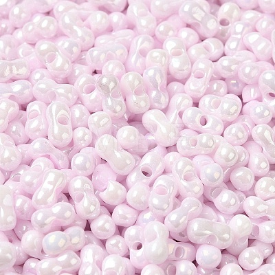 Opaque Colours Luster Glass Seed Beads SEED-B001-01A-03-1