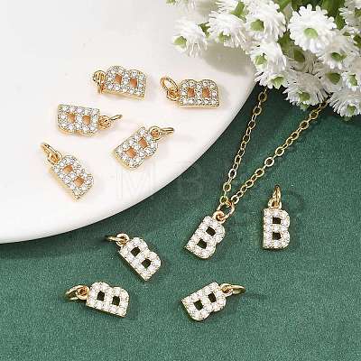 SHEGRACE Brass Micro Pave Clear Cubic Zirconia Pendants XGRQ29352-394G-B-1