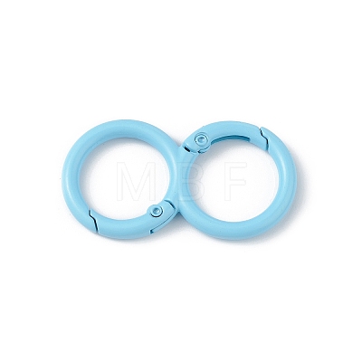 Spray Painted Alloy Spring Gate Rings FIND-C024-01C-1