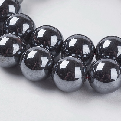 Non-Magnetic Synthetic Hematite Beads G-H1069-1-1