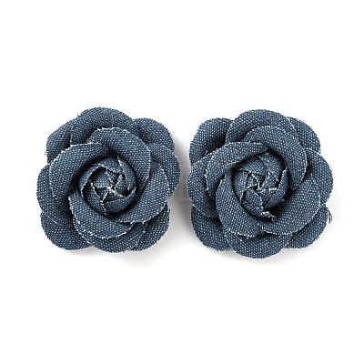 Denim Cloth Flowers DIY-WH0409-39B-1