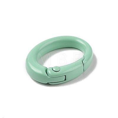 Spray Painted Alloy Spring Gate Rings AJEW-C035-01F-1