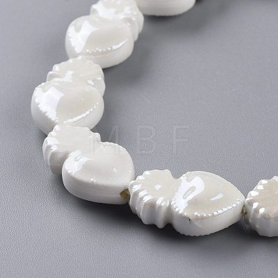 Smooth Handmade Porcelain Beads PORC-M003-09N-1
