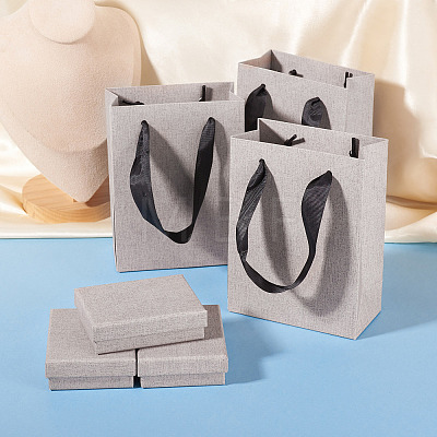 3Pcs Rectangle Paper Jewelry Display Cases CON-TA0001-39C-02-1
