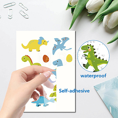 16 Sheets 8 Styles PVC Waterproof Wall Stickers DIY-WH0345-185-1