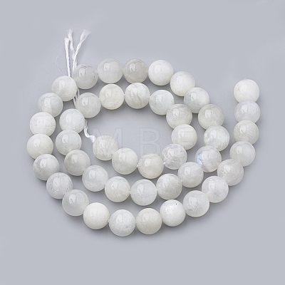 Natural Rainbow Moonstone Beads Strands G-S333-6mm-002-1