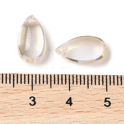 Transparent Glass Charms GLAA-U002-01G-1