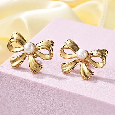 304 Stainless Steel Stud Earrings EJEW-S246-01G-1