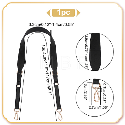 PU Imitation Leather Adjustable Bag Straps FIND-WH0417-85-1