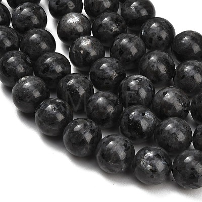 Natural Larvikite Beads Strands GSR16mmC128-1