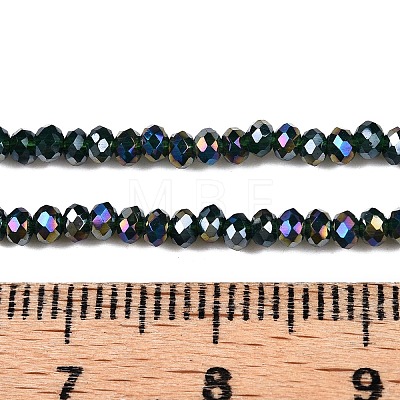 Electroplate Glass Beads Strands EGLA-A034-P1mm-B10-A-1