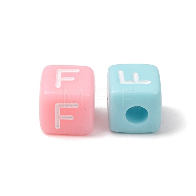 Opaque Acrylic European Beads AC-CBA7A73-01F-1