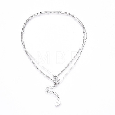 925 Sterling Silver Anklets STER-T007-133P-1