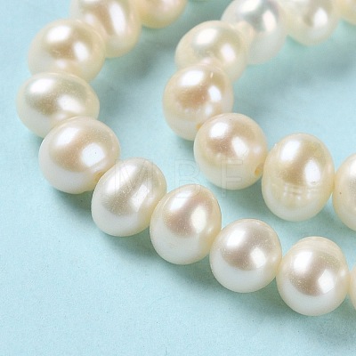 Natural Cultured Freshwater Pearl Beads Strands PEAR-E018-63-1