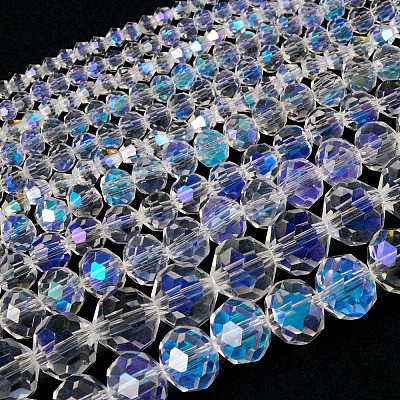 11 Strands 11 Styles Electroplate Glass Beads Strands EGLA-TA0003-02-1