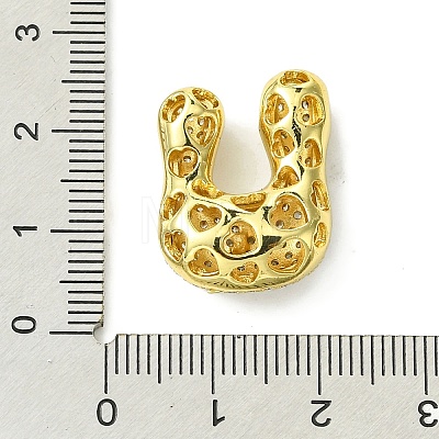 Rack Plating Brass Cubic Zirconia Pendants KK-S378-02G-U-1