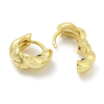 Brass Hoop Earrings EJEW-L211-010J-G-1