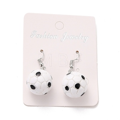 Resin Dangle Earrings EJEW-Z015-07-1