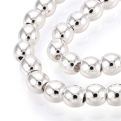 Electroplate Non-magnetic Synthetic Hematite Bead Strands X-G-Q466-3mm-02-1
