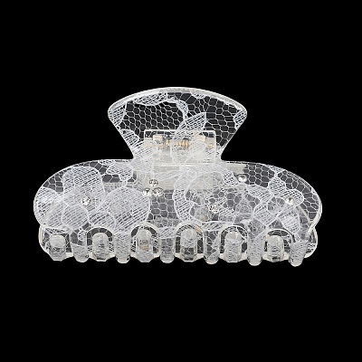 Acrylic Rhinestone Claw Hair Clips PHAR-K007-01A-1