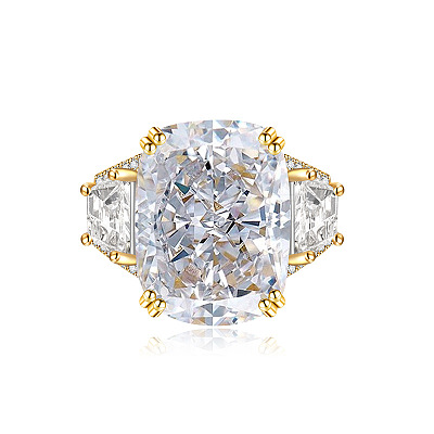 Brass Micro Pave Cubic Zirconia Finger Rings FS-WGEECB6-01-1