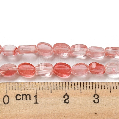 Cherry Quartz Glass Beads Strands G-M420-H07-03-1