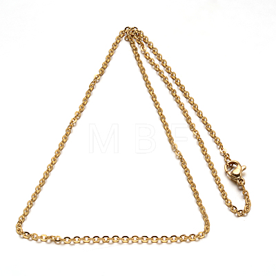 304 Stainless Steel Cable Chain Necklace STAS-L164B-01-1