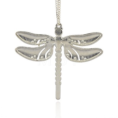 Alloy Enamel Dragonfly Big Pendants X-ENAM-L034-05P-1