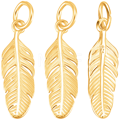 5Pcs 925 Sterling Silver Pendants STER-BBC0009-72-1