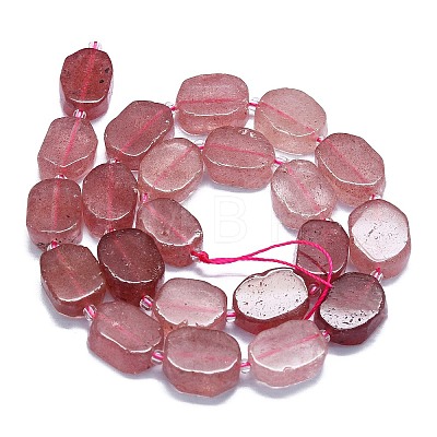 Natural Strawberry Quartz Beads Strands G-K245-J03-E01-1