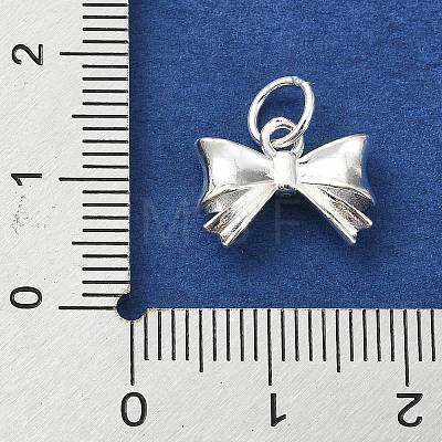 925 Sterling Silver Bowknot Charms STER-M119-05A-S-1