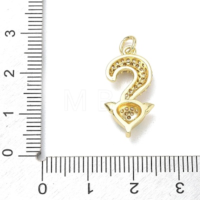 Brass with Rhinestone Pendants RB-CBA6830-18G-03-1