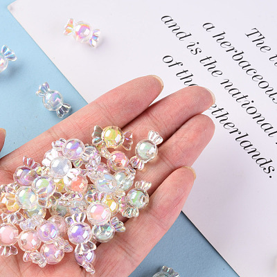 Transparent Acrylic Beads TACR-S152-03B-1
