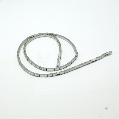 Non-magnetic Synthetic Hematite Beads Strands G-E098-2mm-5-1