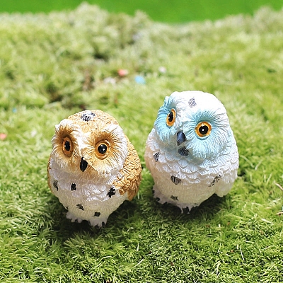 Cute Resin Owl Figurines MIMO-PW0001-185-1