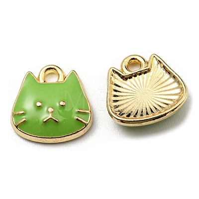 Golden Plated Alloy Charms ENAM-L042-01G-1