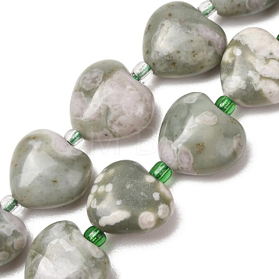 Natural Peace Jade Beads Strands G-B022-31C-01-1
