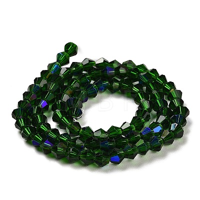 Transparent Electroplate Glass Beads Strands LS-EGLA-A039-T2mm-L25-1