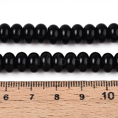 Opaque Spray Painted Glass Beads GLAA-ZX008-8mm-18F-1