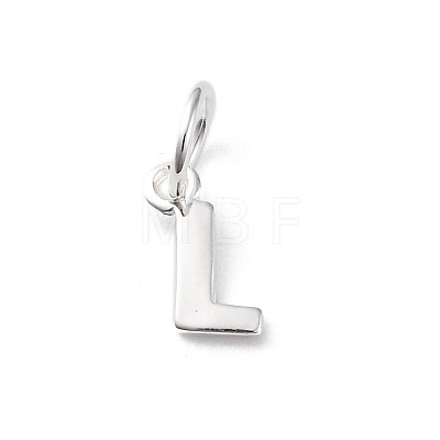 925 Sterling Silver Letter Charms LS-STER-C012-01S-L-1