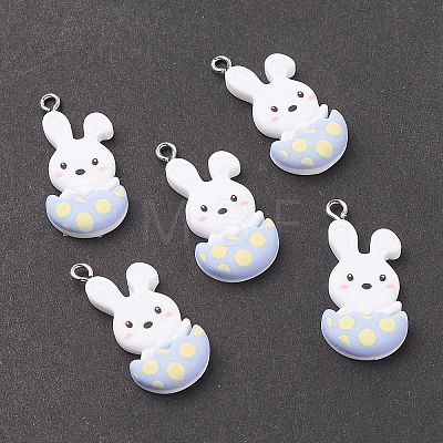Opaque Resin Pendants LS-X-RESI-F030-19-1