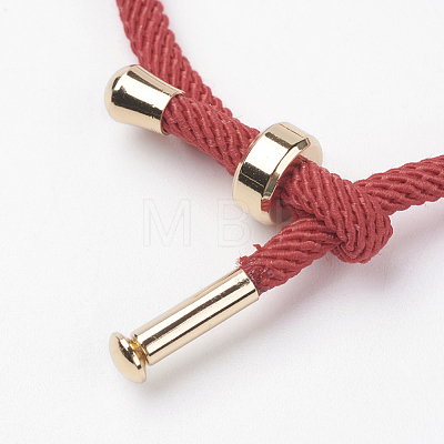 Cotton Twisted Cord Bracelet Making MAK-L012-04-1
