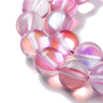 Synthetic Moonstone Beads Strands G-P528-J03-05-1