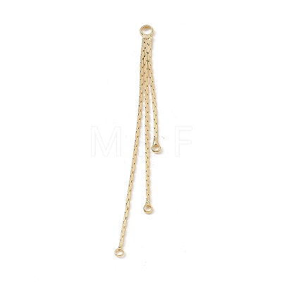 Brass Boston Link Chains Tassel Big Pendants X-KK-P227-04G-1