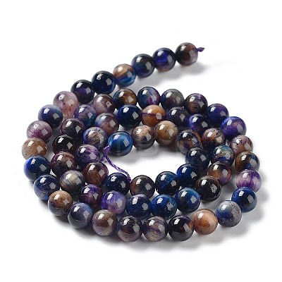 Natural Rainbow Tiger Eye Beads Strands G-NH0002-A01-A03-1