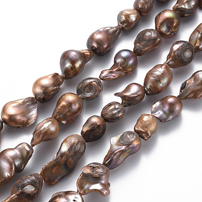 Natural Keshi Pearl Beads Strands PEAR-S021-176B-1