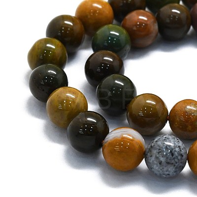 Natural Ocean Jasper Beads Strands G-P457-C03-04-1