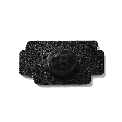 Chemical Series Black Zinc Alloy Brooches JEWB-Z022-02A-1