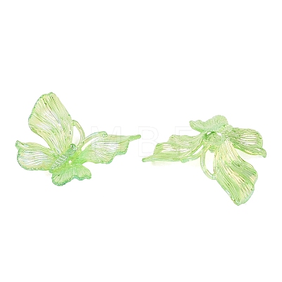 Transparent Plastic Pendants KY-N025-44D-1